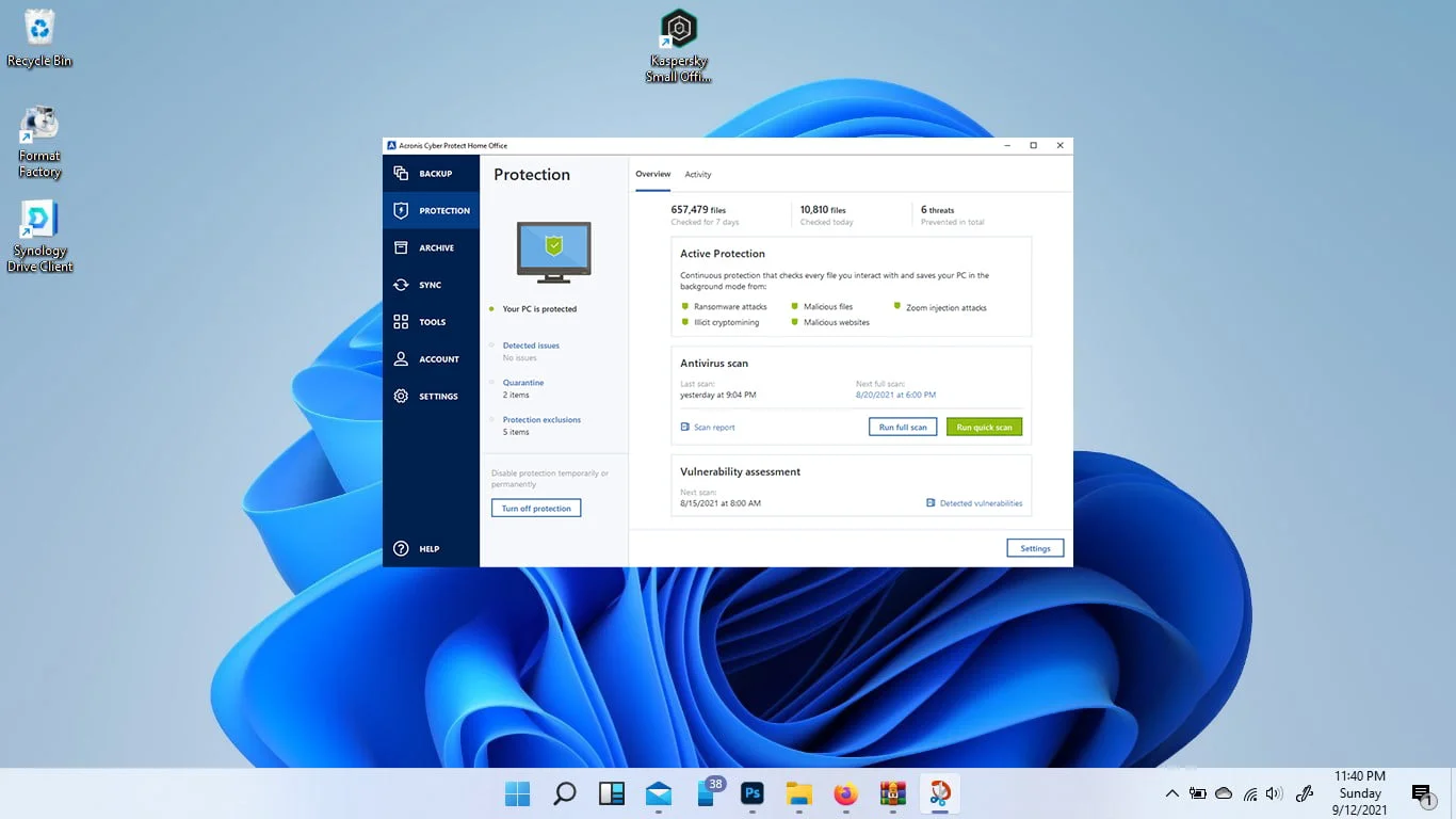 [ DIGITAL ] Acronis Cyber Protect Home Office -  Advanced 250 GB Cloud-Space - Image 4